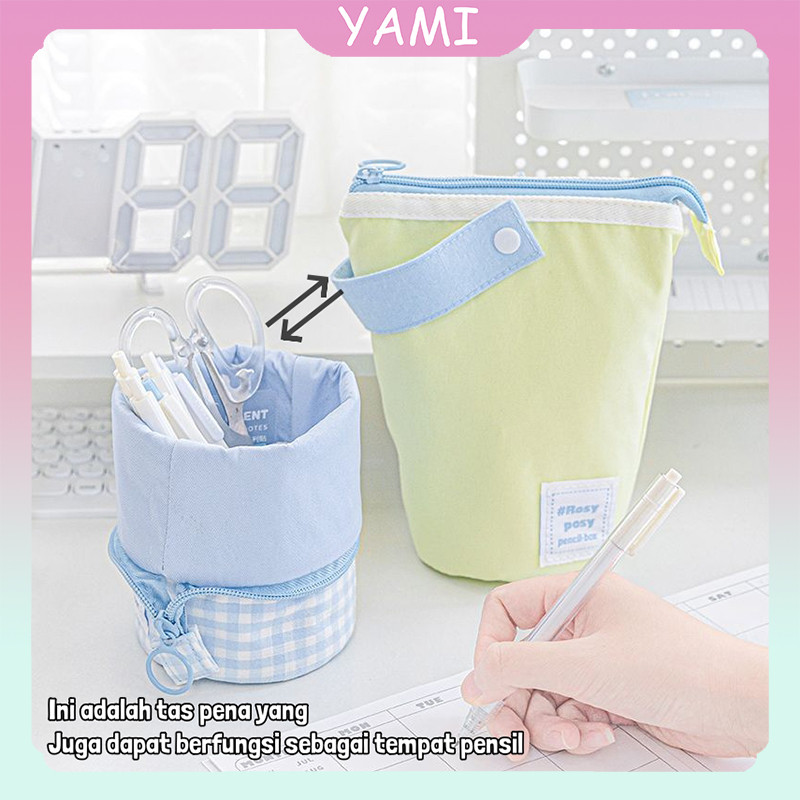 

Pencil Pouch Kreatif / Pencil Case Tempat Pensil Berdiri Standing Pen Case Pouch