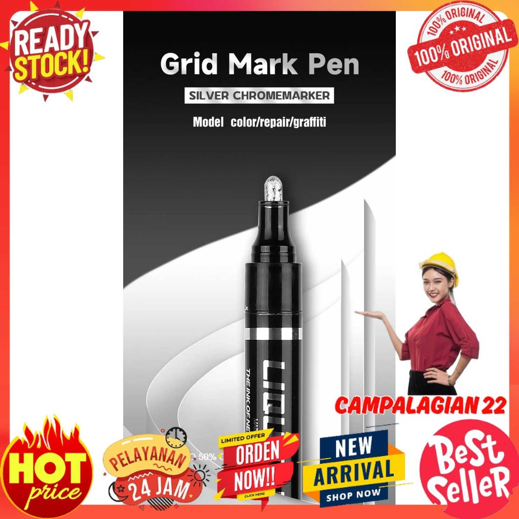 

GuangNa Spidol Permanen Marker Metallic Chrome Waterproof 2mm - 843C