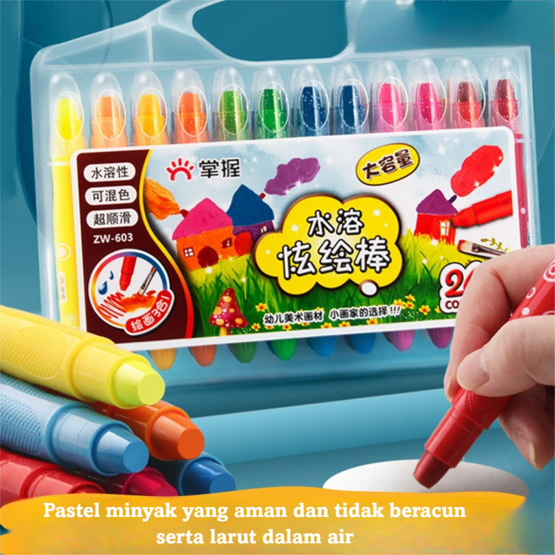 

GRASP Krayon Air Soluble24/36/48 WarnaPensil Gambar Untuk Siswa Sekolah Dasar Dan Taman Kanak-Kanak