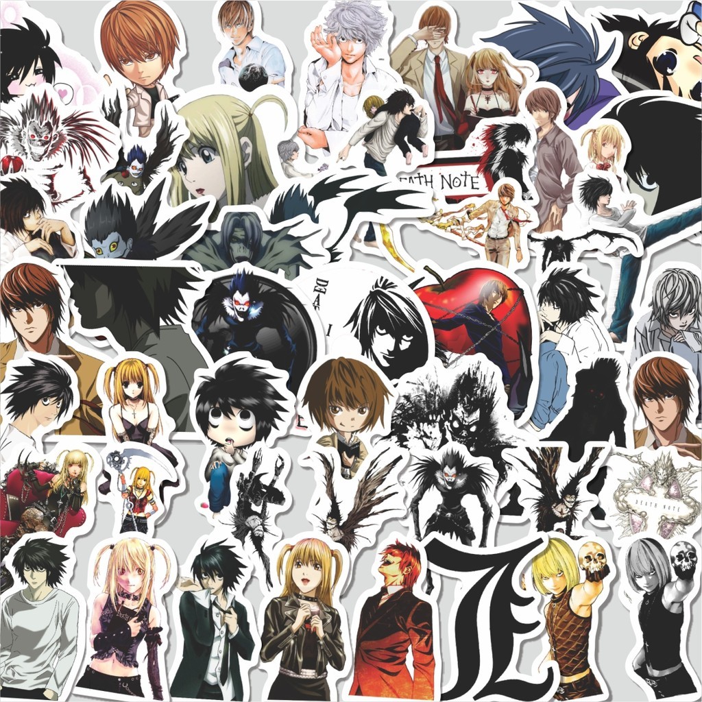 

Stiker Cutting Pack Sticker Anime Death Note Sticker Isi 100Pcs Series Aesthetic Lucu Keren Untuk Koper Bahan Vynil