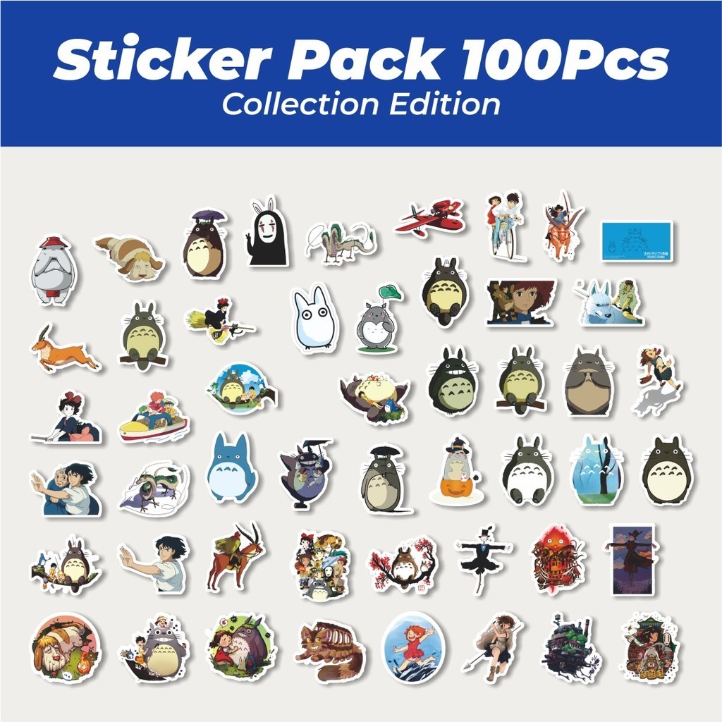 

Hot Stiker Anime Ghibli Hayao Miyazakui V2 Lucu Anti Air Stikers Berperekat Waterproof Sticker Decal Buat Motor Helm Buku Journal Koper Casing HP Laptop Botol Minum