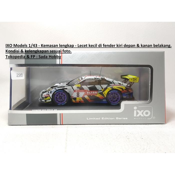 IP3... Diecast IXO Models 1/43 Porsche 911 GT3 R No 8 24hrs Nurburgring 2019 Slooten Luhr 2ND
