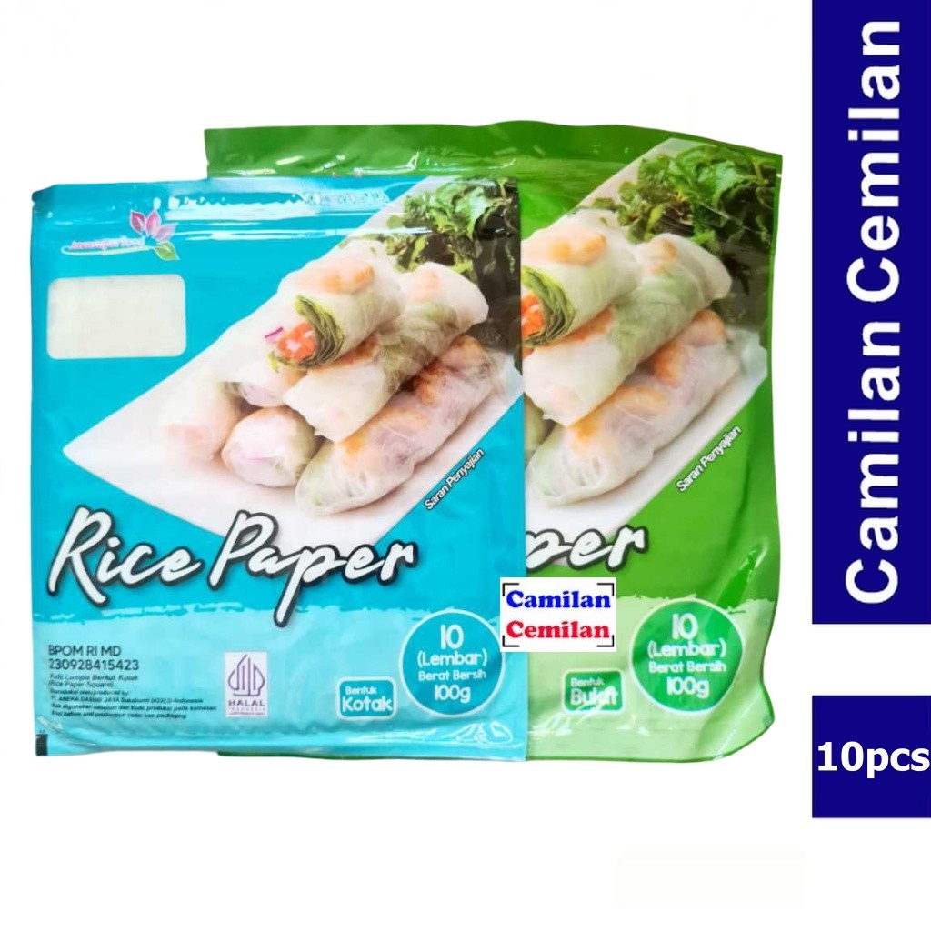 

Rice Paper Kulit Lumpia Vietnam Spring Roll isi 10 lembar (100 gr)