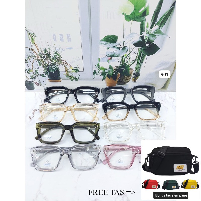 TERLARIS FASHION KACAMATA frame kode 901 HOOTT FRAME FREE TAS SLEMPANG
