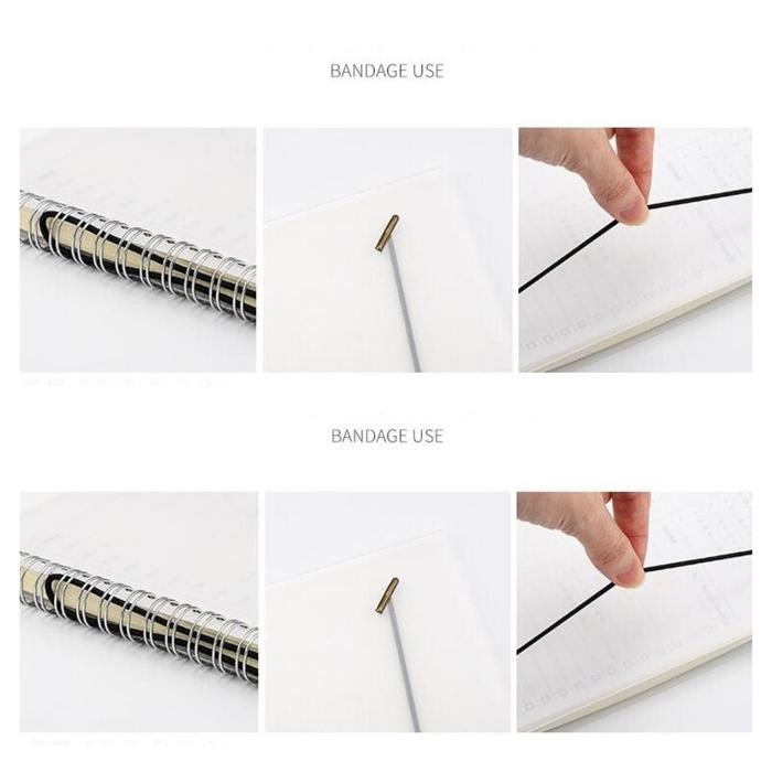 

NOTE BOOK SPIRAL CREAM PAPER 80 GRAMS BUKU RING A5 B5 GRID DOT LINES - A5 -GRID