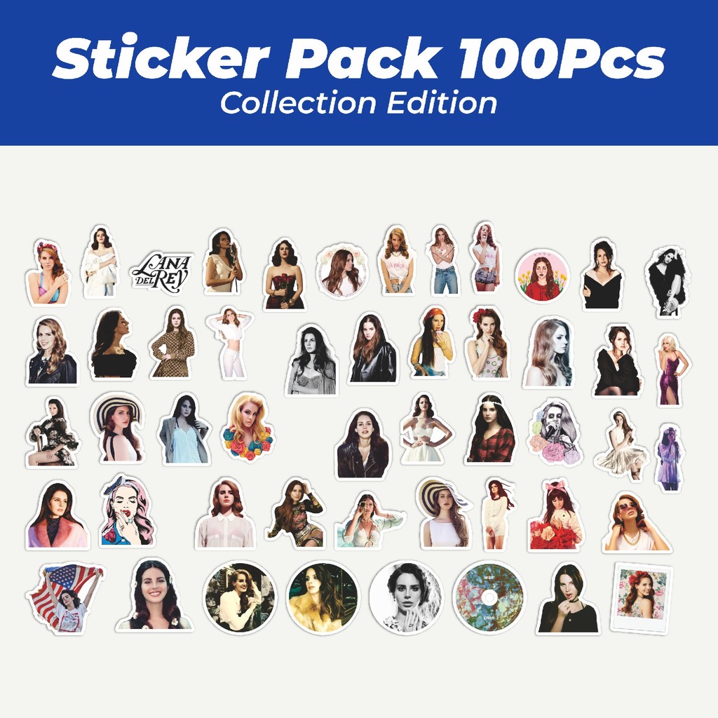 

Hot Stiker Lana Del Rey Lucu Anti Air Stikers Berperekat Waterproof Sticker Decal Buat Motor Helm Buku Journal Koper Casing HP Laptop Botol Minum