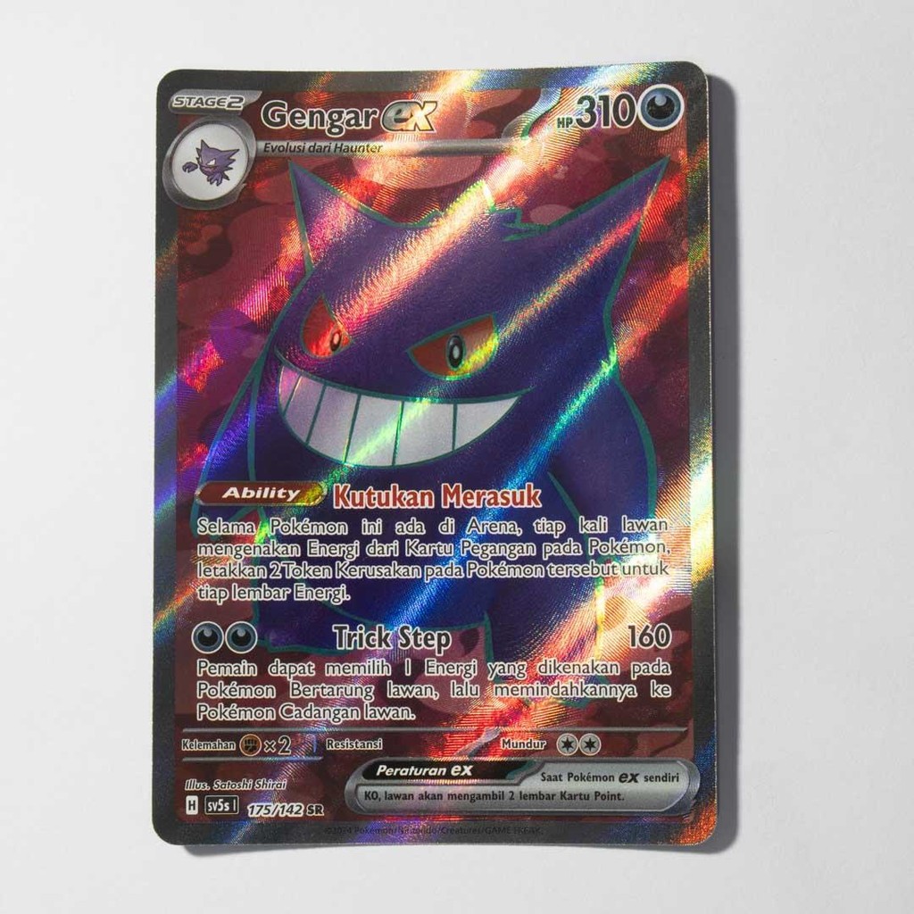 Gengar EX SR 175/142 SV5s Paradoks Andalan Kartu Pokemon TCG Original Indonesia