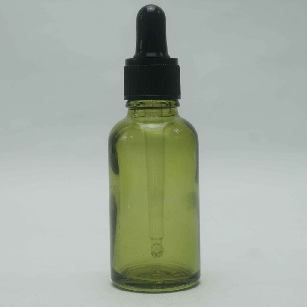 Botol Kaca BR 30 Ml Olive Original Tutup Pipet Plastik / Botol Kaca / Botol / Botol Pipet / Botol Se