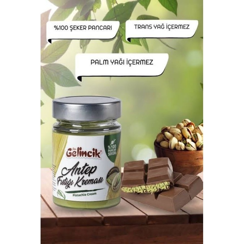 

Pistachio Spread Gelincik Antep Fistik Kremasi Pistachio Cream 320gr