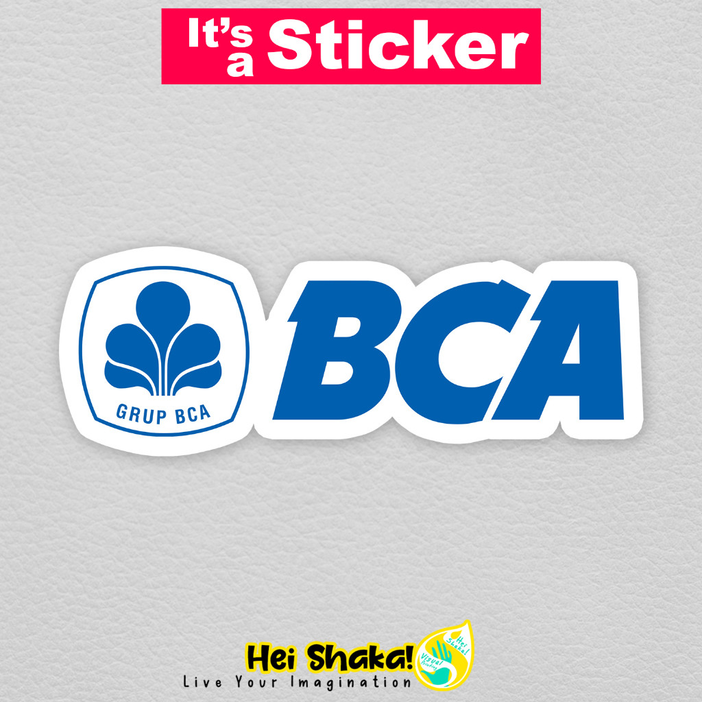 

Heishaka Stiker Bank BCA Logo Putih Sticker Vinyl Anti Air