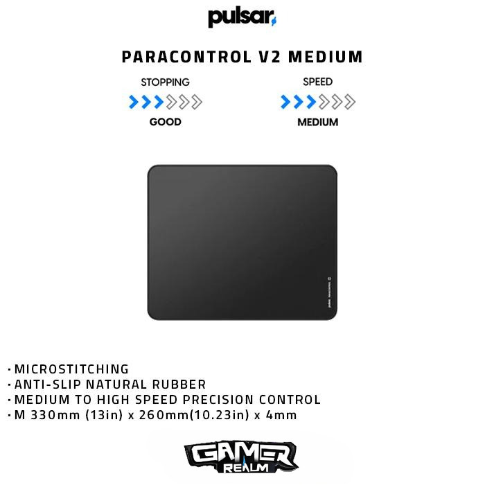 Pulsar ParaControl V2 Medium Speed Gaming Mousepad