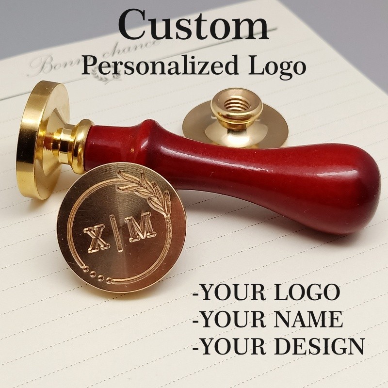 

Ornament wreath Name Wedding Customized Wax Stamp Initial stamp,DIY Ancient Seal Retro Stamp,Personalized designVintage Wax Seal