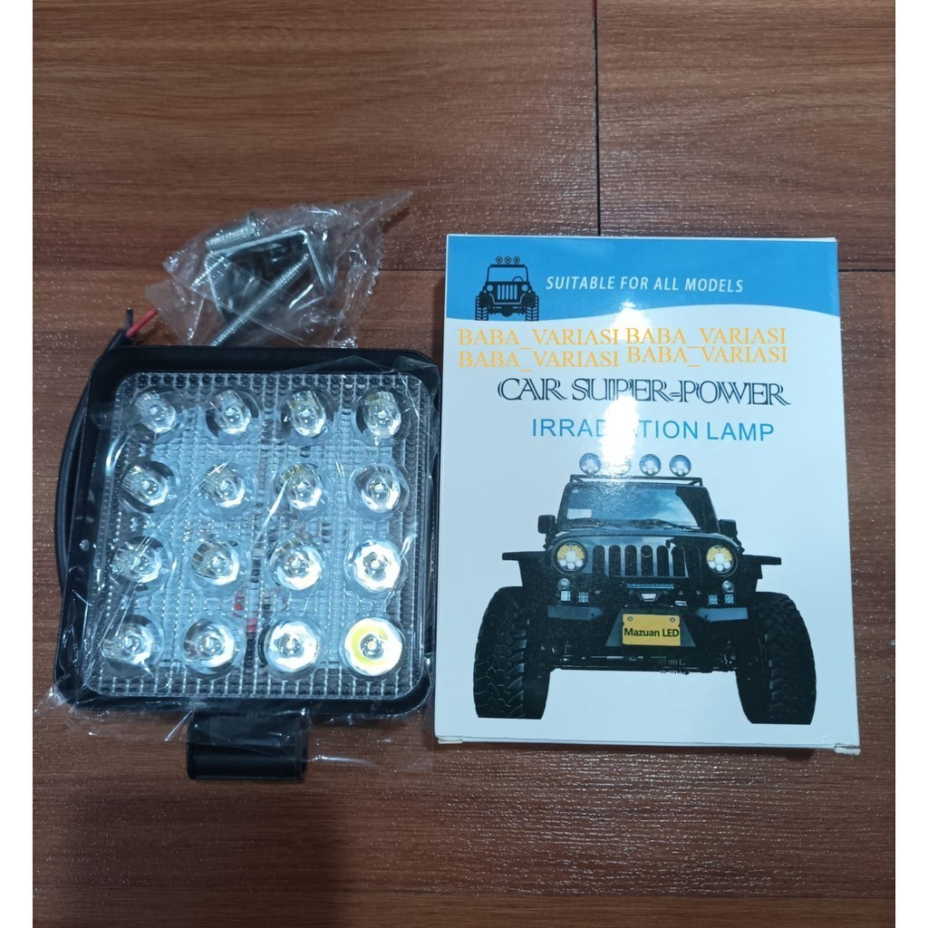 Lampu Tembak Sorot Mobil Motor 12 Led 12v