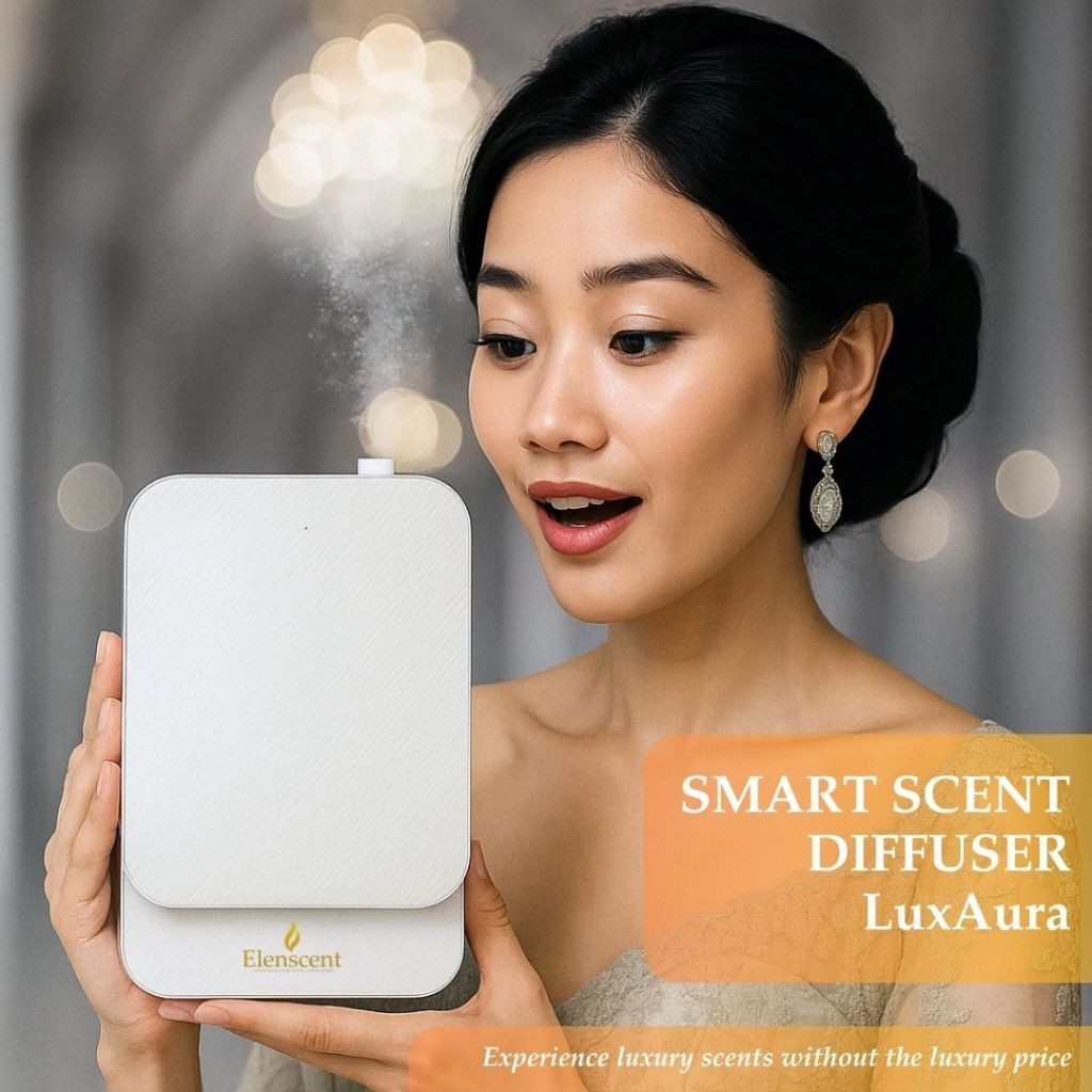 Elenscent Smart Scent Diffuser Coverage 500m3 Nebulizer Pengharum Ruangan Besar Hotel Salon & SPA