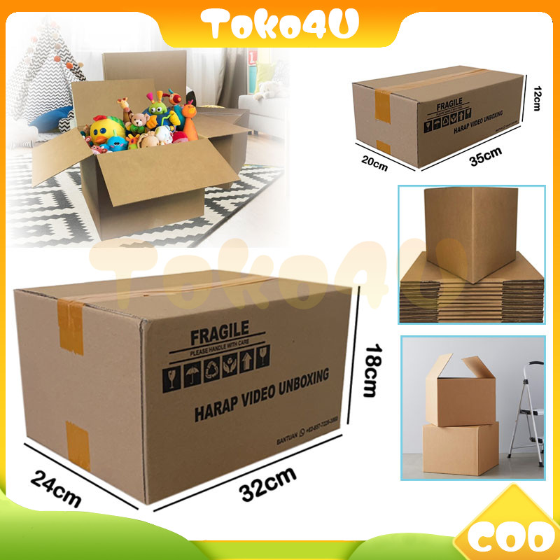 

kardus polos besar 32cmx24cmx18cm/kardus polos /polos box cogurated tebal kuat/