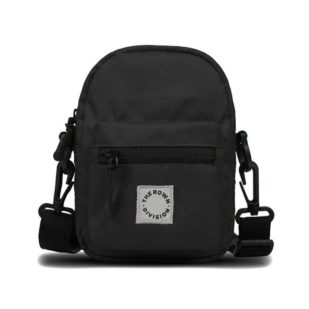 Rown Division Sling Bag || Opion Black Tas Selempang