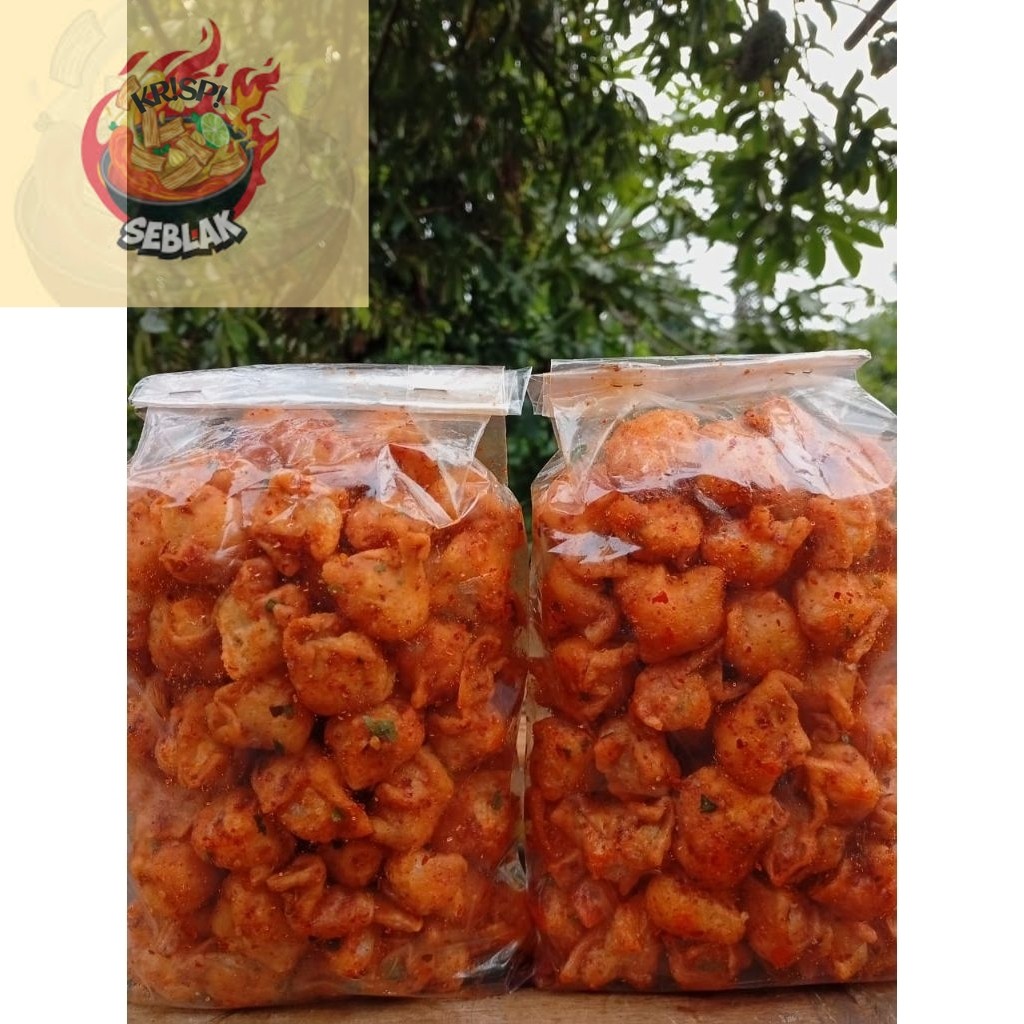 

Seblak krispi Siomay Mini Pedas Daun Jeruk 500gram