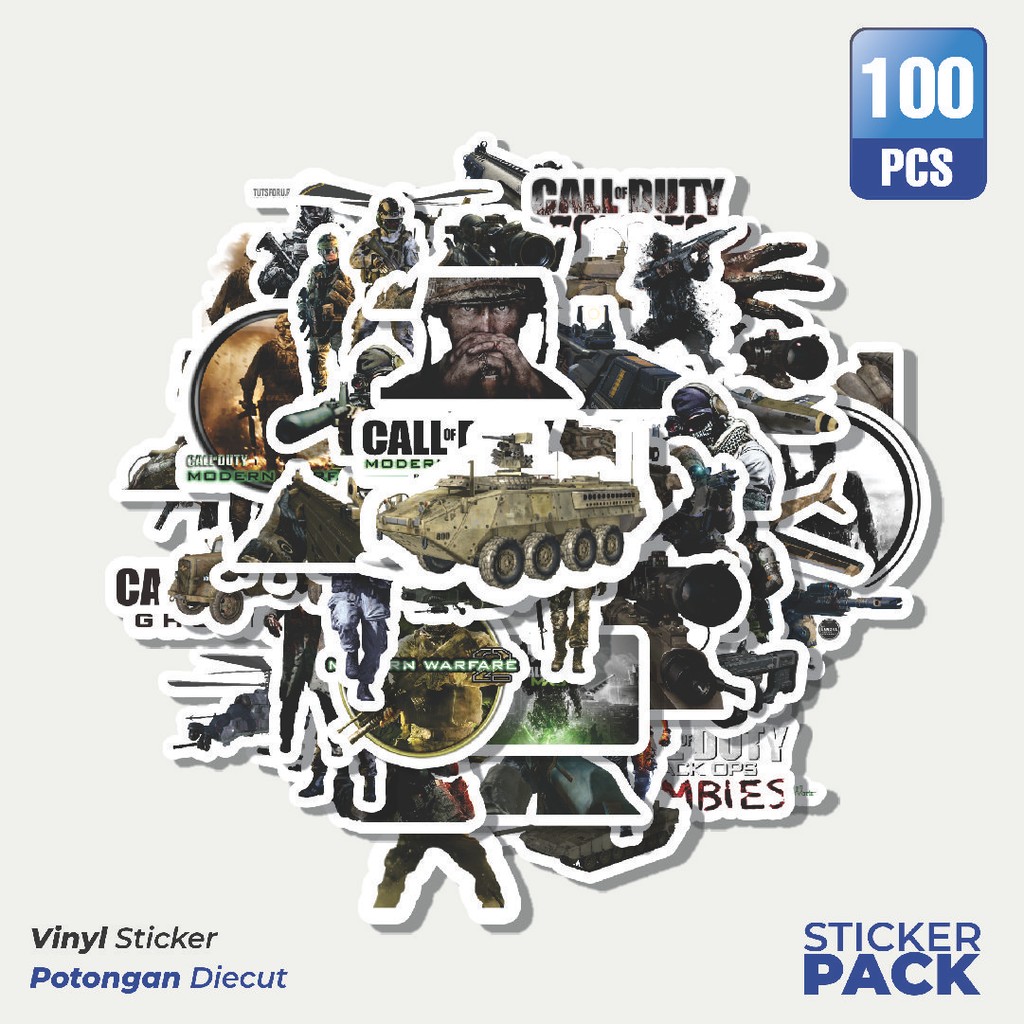 

Stiker Vinyl Stiker Call Of Duty Series Game 5 Waterproof Aesthetic- Untuk Laptop, Motor, dan Helm - Paper Stationery Pack