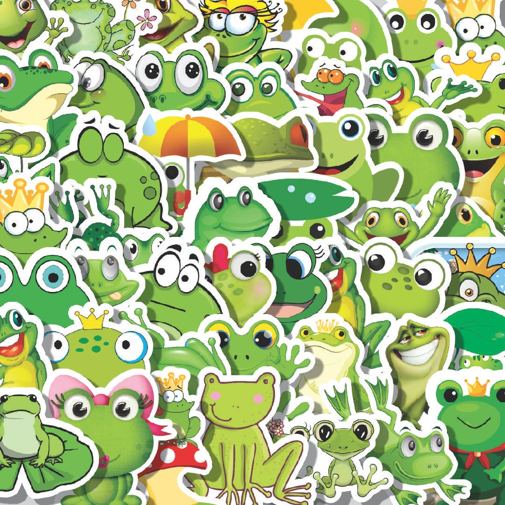 

Stiker Cutting Pack Stiker Kawaii Frog Series B [Katak] Isi 100Pcs Series Aesthetic Lucu Keren Untuk Koper Bahan Vynil