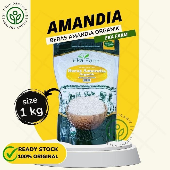 

Beras Amandia Organik Eka Farm 1 KG - Kemasan Vaccum, Kelezatan Alami untuk Keluarga Sehat Halal BPOM