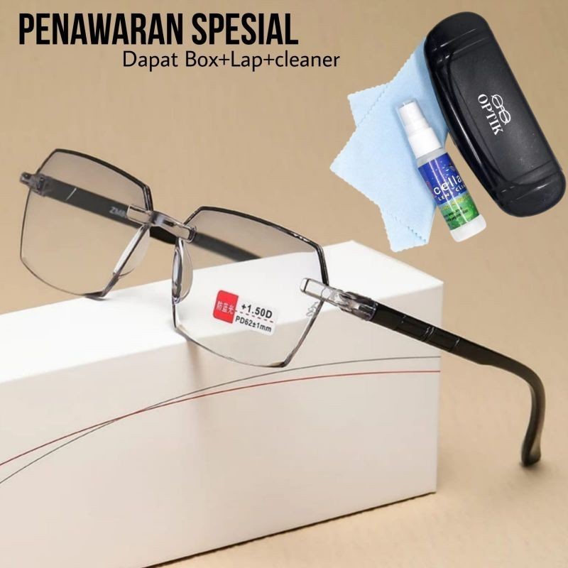KACA MATA BACA PLUS PRIA WANITA USIA 40/45/50/55/60 TH KE ATAS