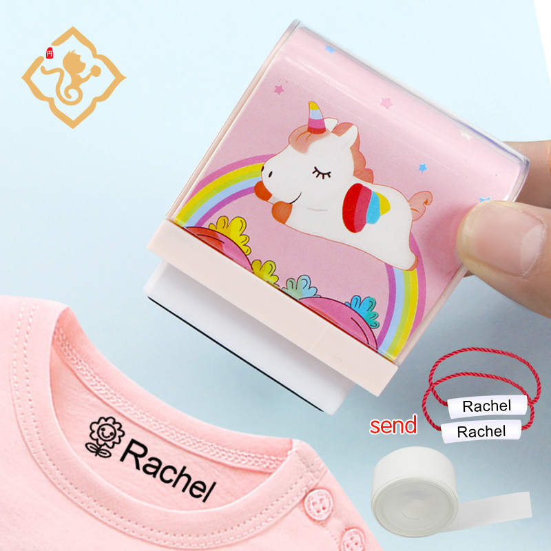 

Custom-Made Stamp Baby Boys Girls DIY Toys For Children Customized Sticker Name Seal Student Clothes Chapter No Fade Security