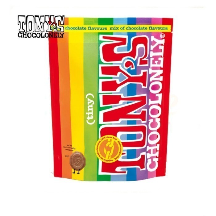 

Coklat TONY'S Chocolonely Tiny Mix Chocolate Pouch 320gram asal Eropa