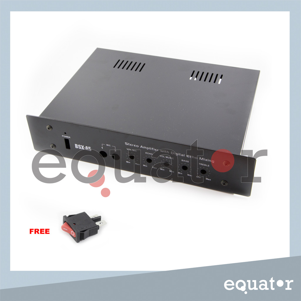 Box / Casing BSX A5 Stereo Amplifier with Digital Echo Mixing