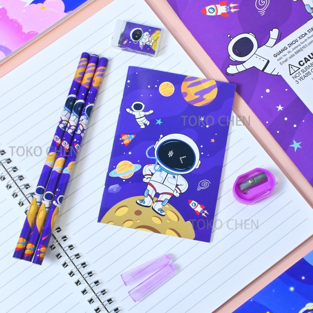 

Bibaile 8in1 Pensil Set Alat Tulis Anak Lucu Dan Penghapus Untuk Tempat Pensil Buku Tulis Sekolah