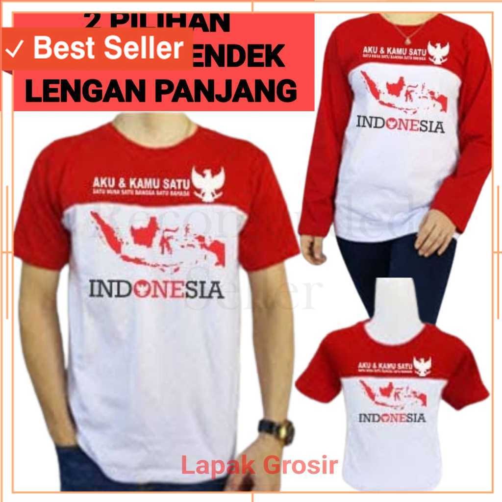 Baju Olahraga Merah Putih Kekinian / kaos merah putih 17 agustusan pria dewasa