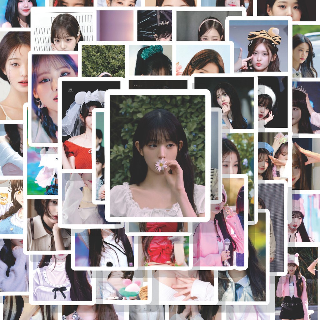 

100PCS Lucu Stiker Wonyoung Poster Stiker Aesthetic Stiker Anti Air Stikers Berperekat Waterproof sticker decal buat Motor Helm Buku Journal Koper Casing HP Laptop Botol Minum Hadiah anak