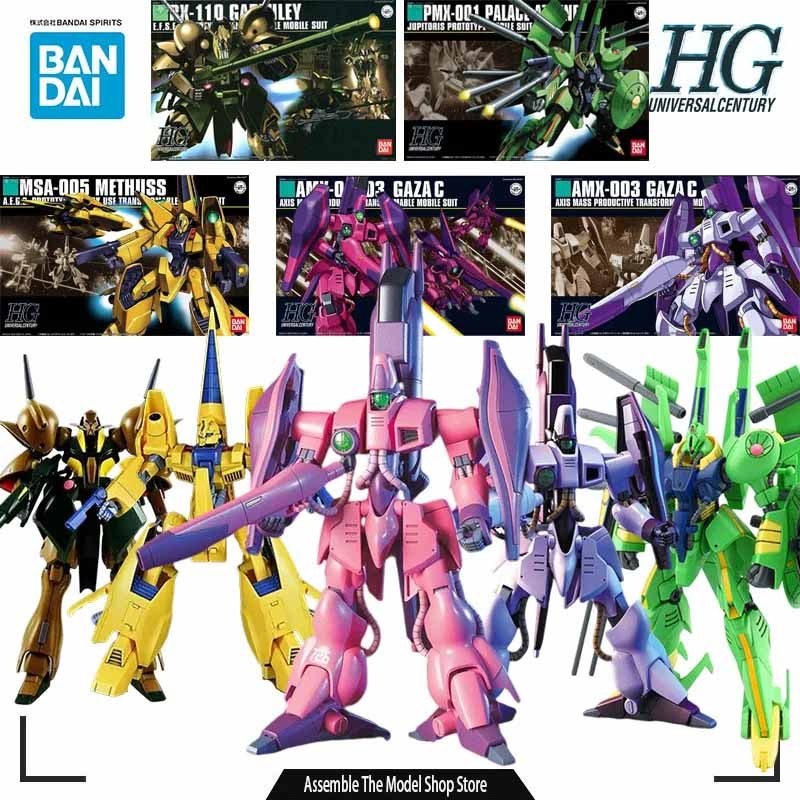 Bandai Original Model Kit GUNDAM HG AMX-003 Gaza-C 1/144 Anime Action Figure Assembly Model Toys Col