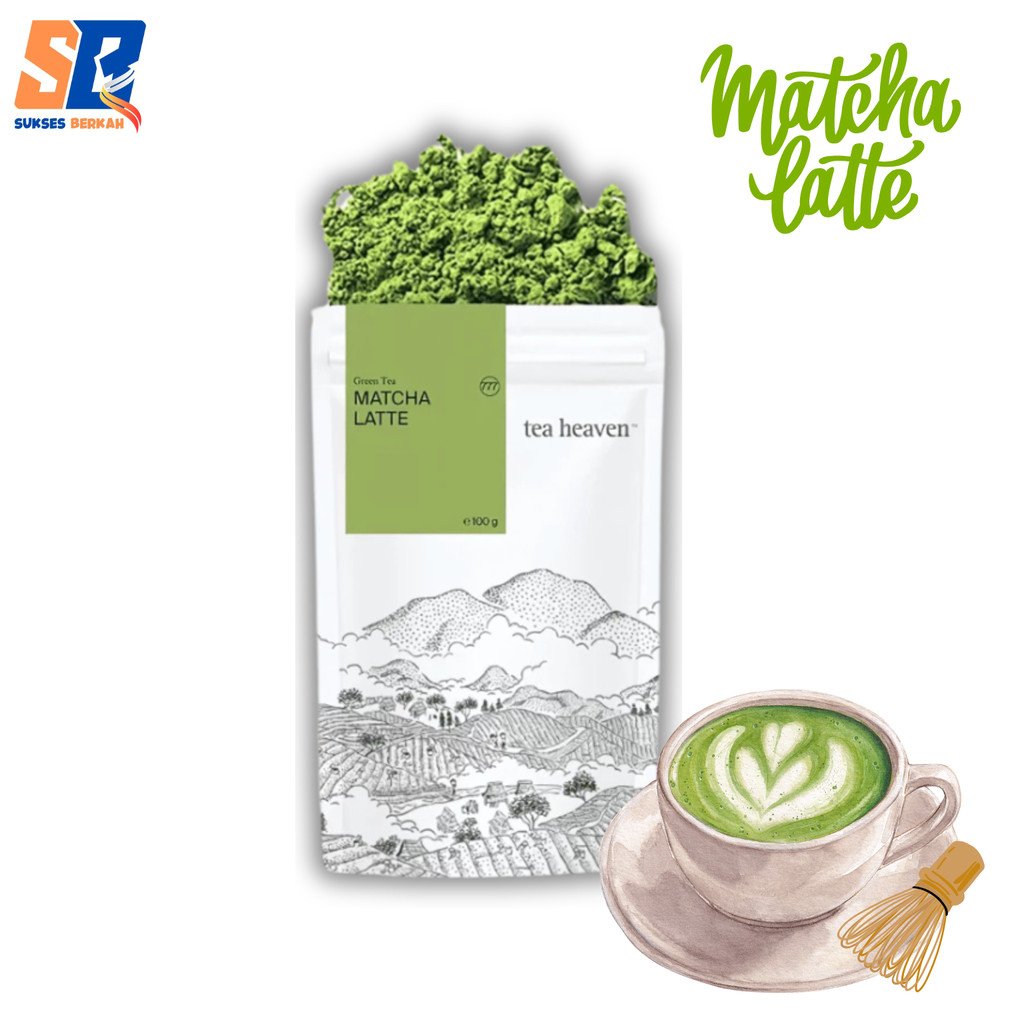 

Matcha Latte Jepang 100gr Tea Heaven Japanese Matcha Bubuk Matcha Latte Jepang Matcha Powder Premium