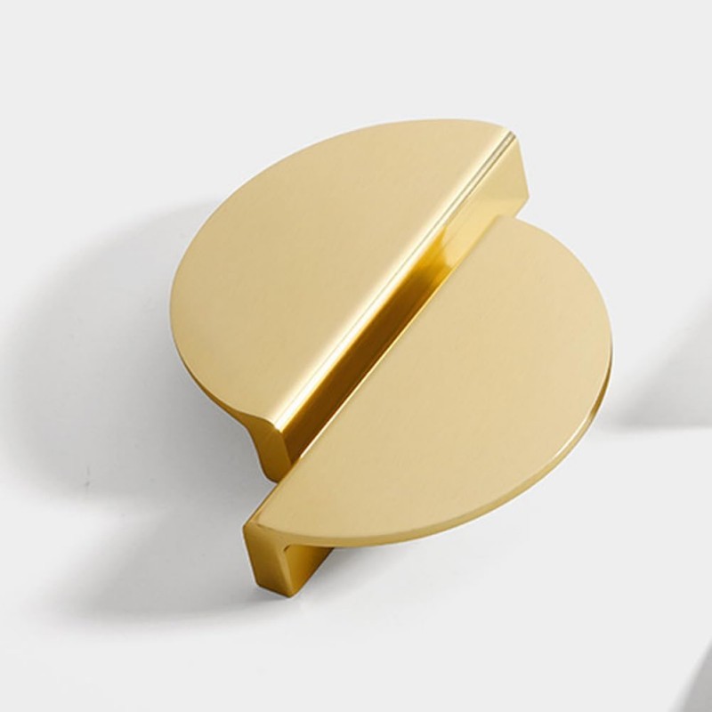 Tarikan Bulat Lemari Gold Tarikan Pintu Lemari Handle Tarikan Lemari Tarikan Laci Setengah Lingkaran