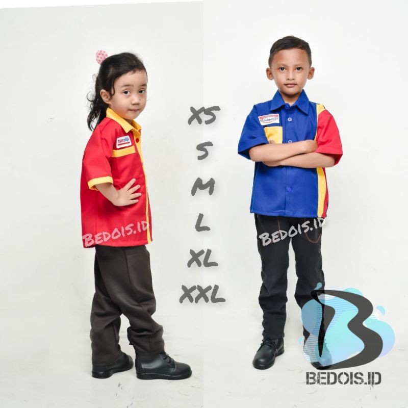 TERMURAH Seragam Profesi Anak Alfamart Indomart / Baju Alfamart Anak / Baju Indomart Anak / Seragam 