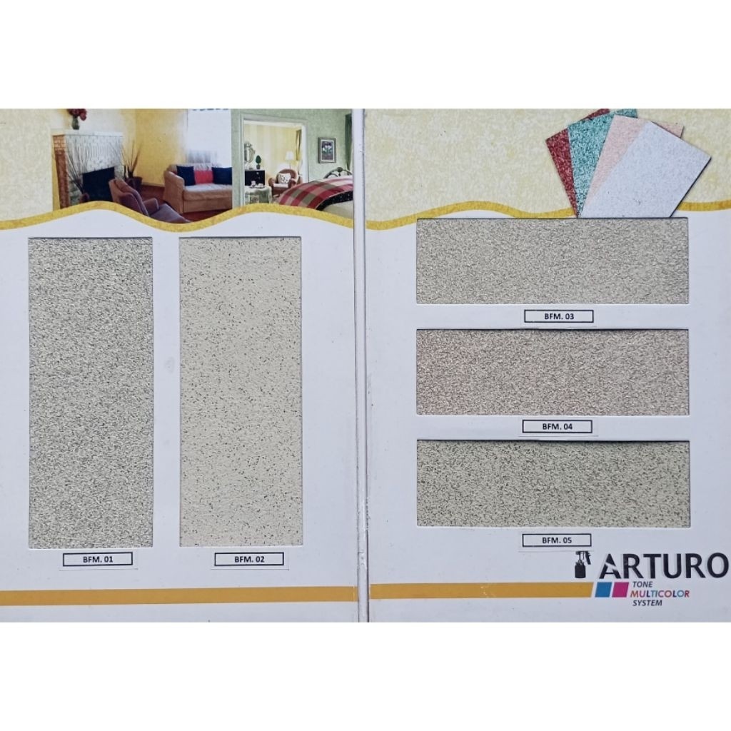 ARTURO Type BFM Pail 20Kg Cat Texture Multicolor Kemasan Ukuran (PAIL)