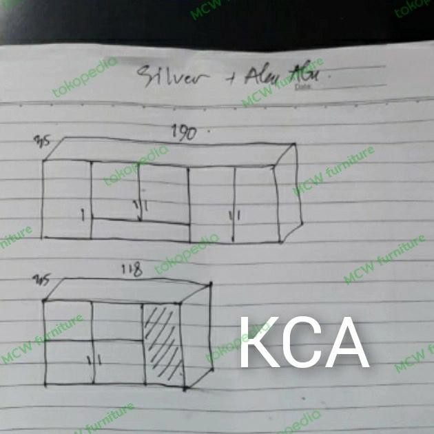 Terbaru LEMARI DAPUR ATAS FULL ALUMINUM+ACP/KITCHEN SET CUSTOM FULL ALUMINIUM.