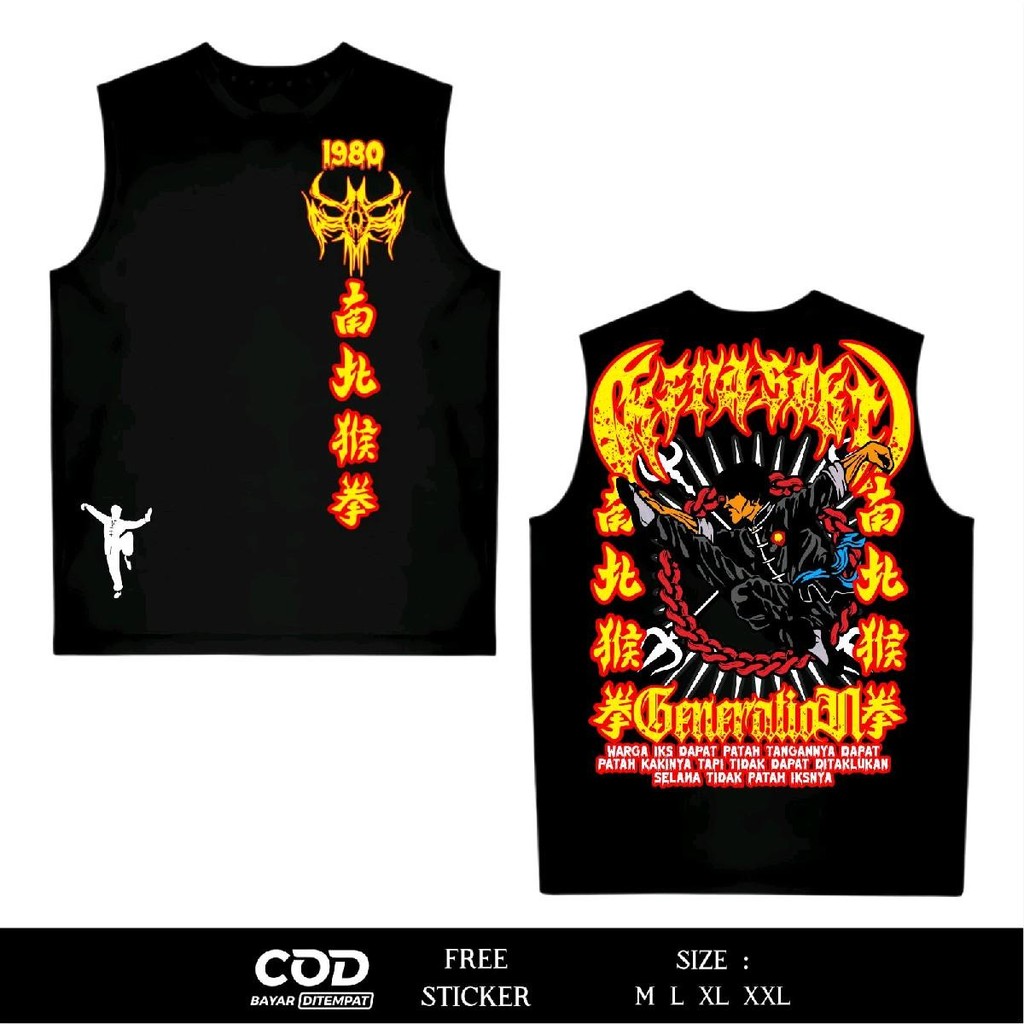 Kaos Singlet IKSPI Kera Sakti Generation Warga IKS Dapat Patah Tangannya Sablon DTF IKSPI_Merch CA4