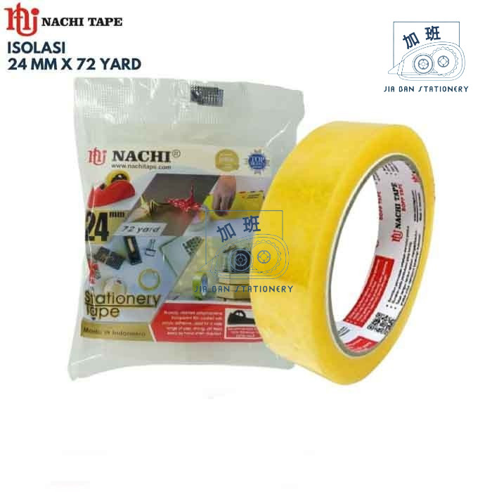 

Isolasi Nachi 1/2 Inch / 1 Inch Electrical Tape Solatip12mm x 72 Yard / 24mm x 72 Yard | JBS
