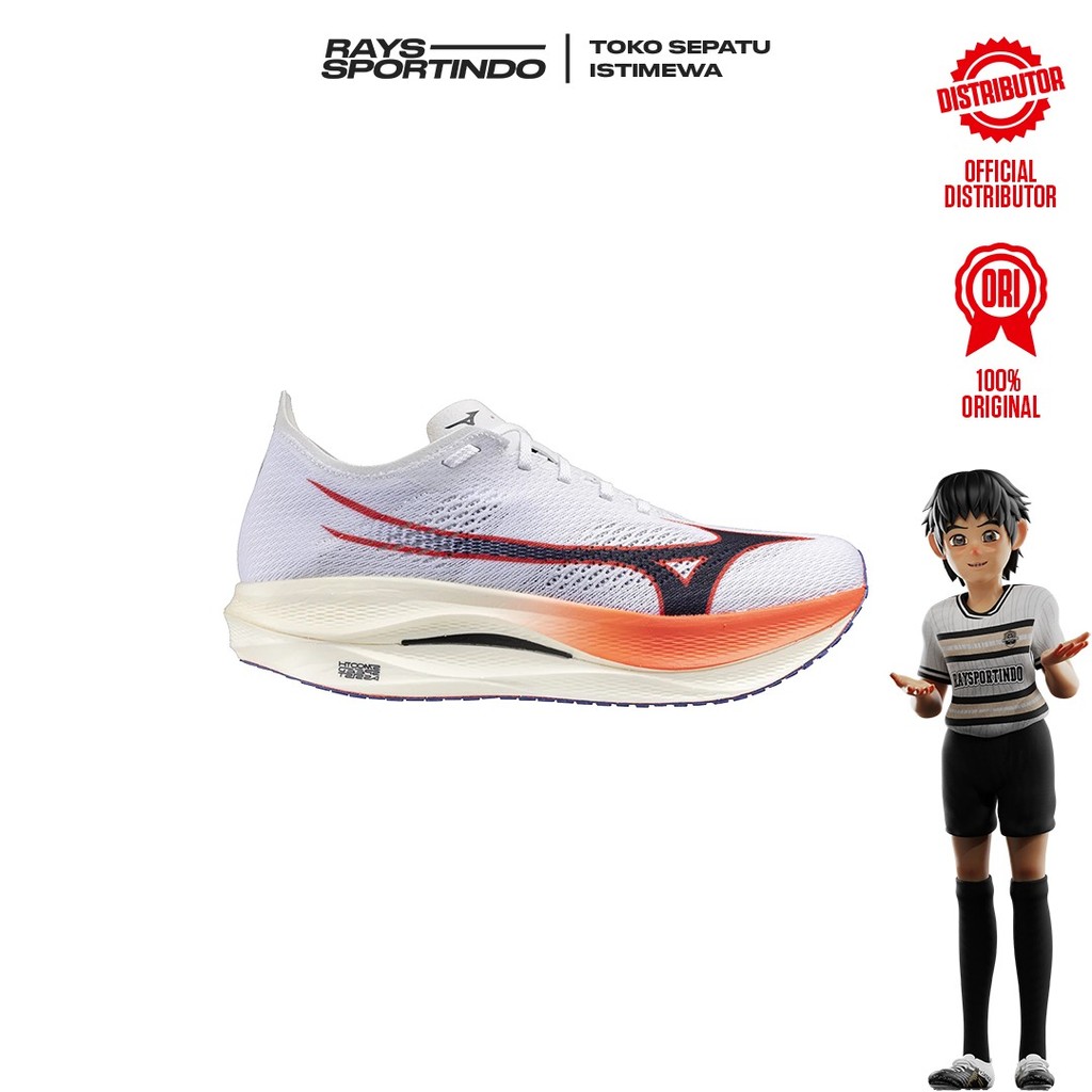 SEPATU RUNNING MIZUNO WAVE REBELLION PRO LOW