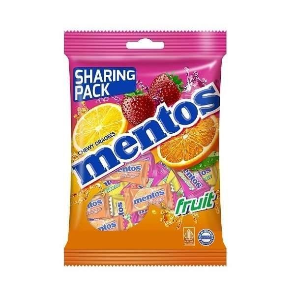 

GWP - PERMEN MENTOS FRUIT BAG 108GR
