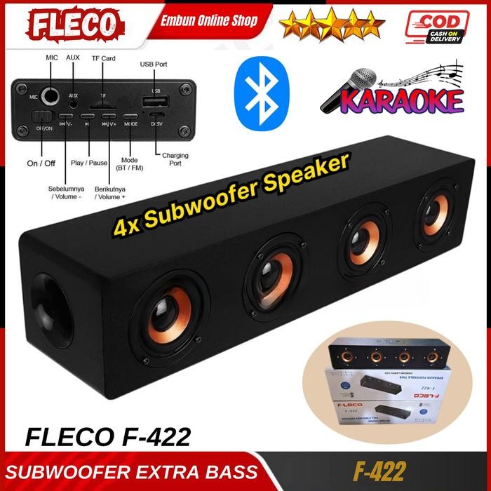 STREO SERBA COD Soundbar F-422 Speaker Wireless theater audio, Stereo subwoofer | FLECO F-422 Speake