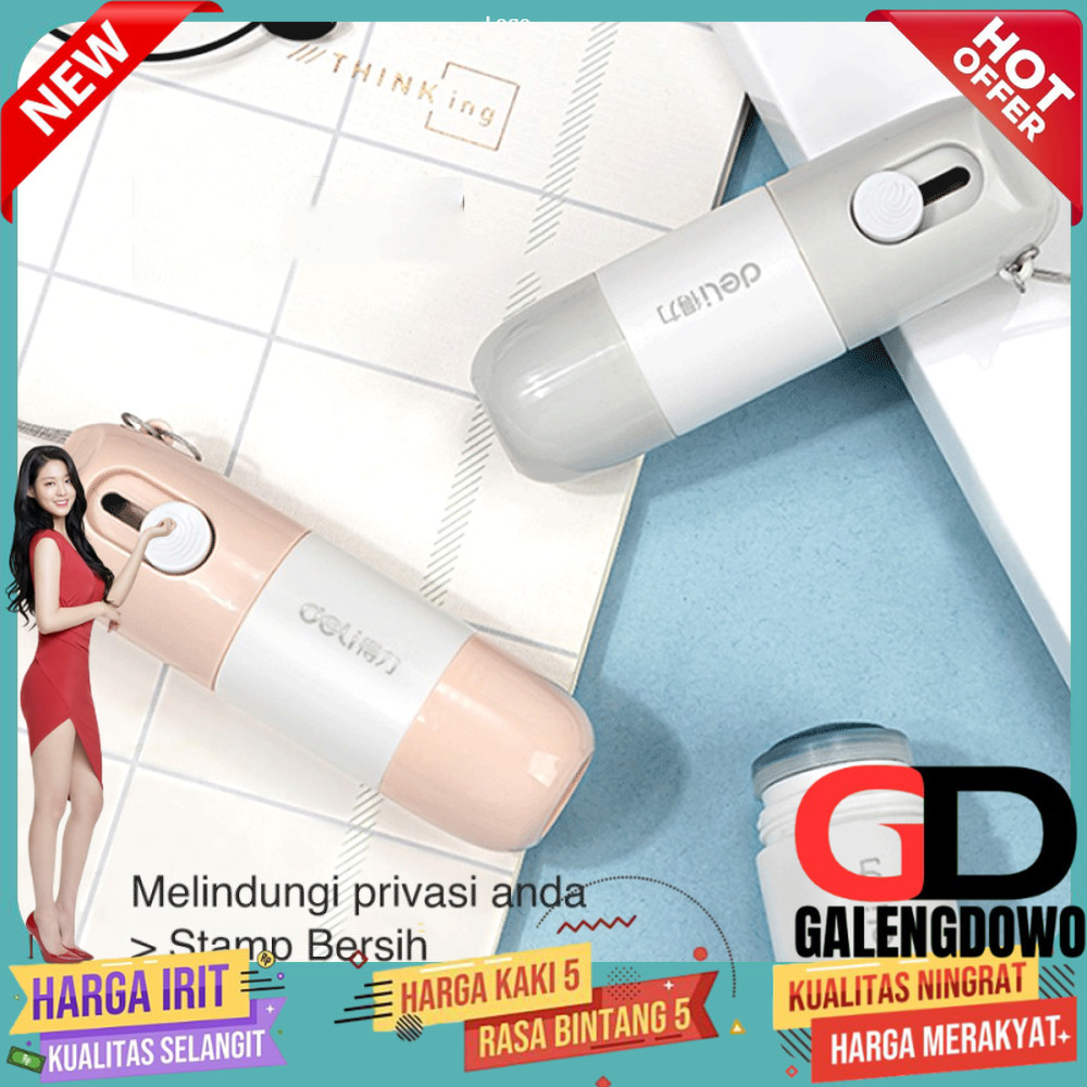 

Deli Stempel Penghapus Resi 2 in 1 Cutter Pembuka Paket - JQ122