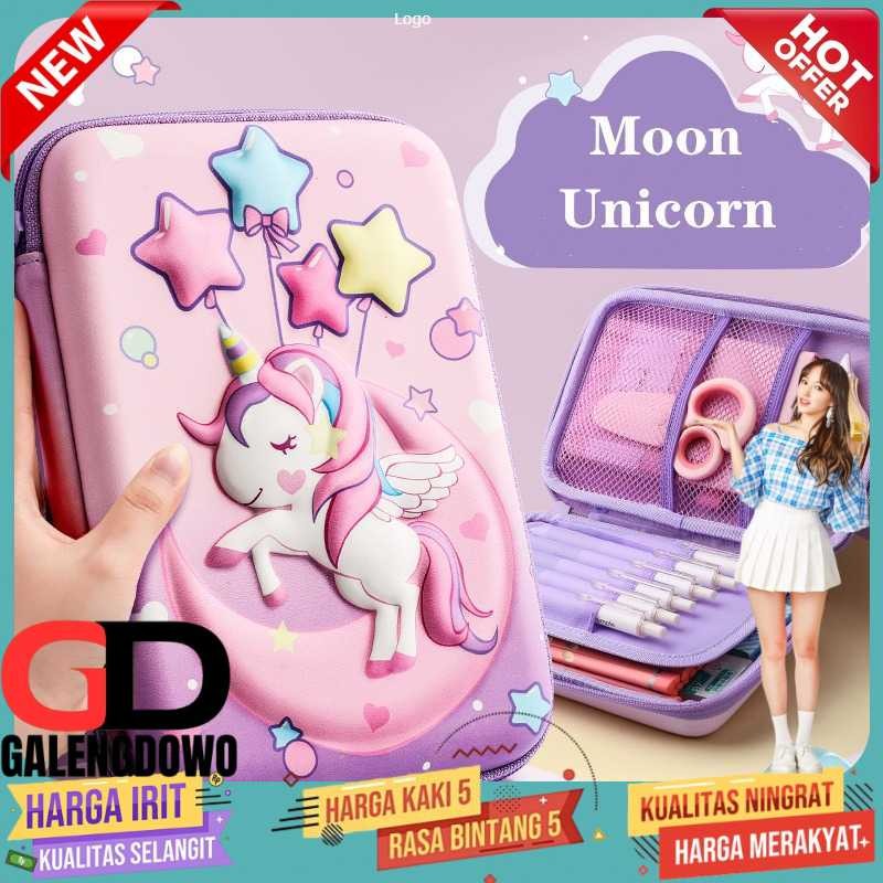 

HSD Tempat Pensil Anak Unicorn Pencil Case Pouch Stationery - A1
