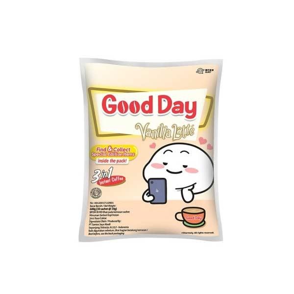 

GOOD DAY VANILLA LATTE BAG 30 PCS X 20 GR - KOPI
