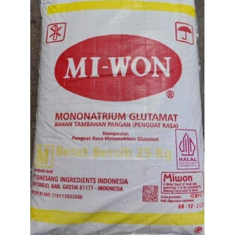 

MSG Micin / Vetsin / Penyedap Mi-won / Miwon 25KG karungan