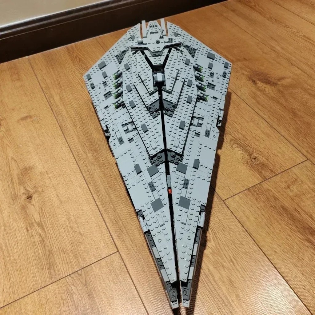 

Hot Toy Destroyer Space Compatible Starship Fighter Spaceship Model Set Building Blocks DIY Toy Children's Birthday Gift 75190