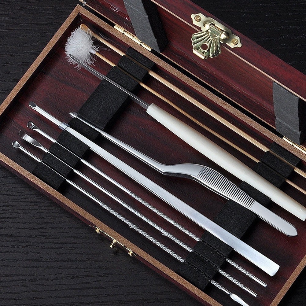 8 In 1  Alat Pembersih Kuping Alat Pembersih Telinga Lengkap Stainless Pembersih Telinga Ear Wax Pic