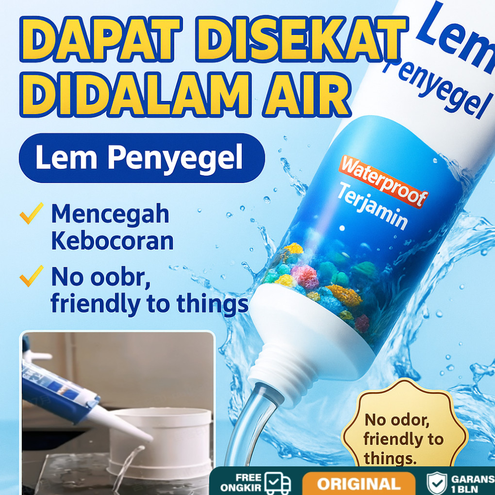 [Pengiriman 24 Jam + COD]Lem Anti Bocor 60ml,lem Transparan Anti Bocor Lem Anti Air  Lem Anti Air An