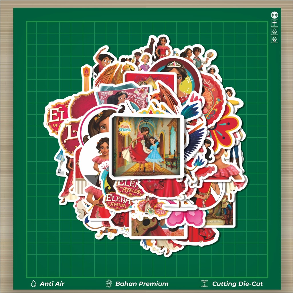 

HOT 50 PCS STIKER Stiker Disney Series Elena Of Avalor Character Mix Stiker Fashion Cars Decal Dingin Kartu Album Custom Vinyl Anti Air- Sticker Aesthetic Buku Journal Koper Casing HP Tablet Laptop Helm Motor Botol Minum